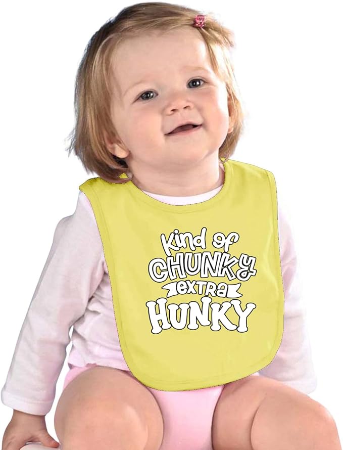 Wild Bobby Kind of Chunky Extra Hunky Humor Infant Premium Jersey Baby Bib