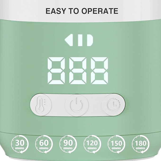 Portable Milk Warmer for Travel – Dual Heating Modes for Breast Milk & Water, Portable Bottle Warmer with Fast Heating & Long Battery Life, 12 oz Large Capacity to Meet Your One-Day Needs
