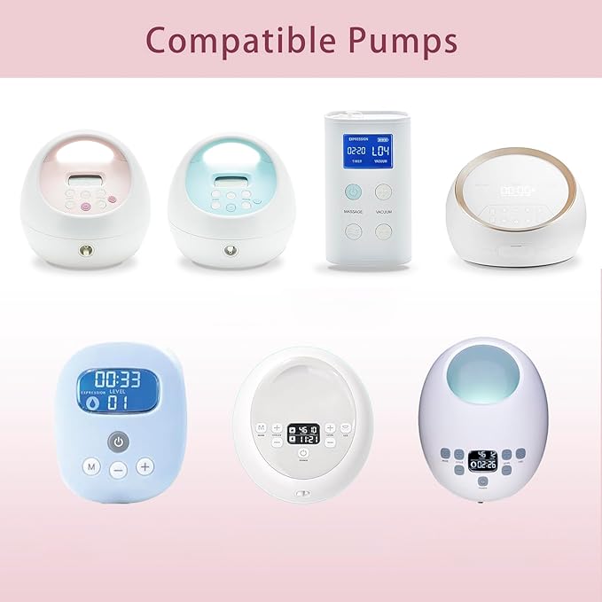 24mm Replacement Pump Parts for Spectra S1 S2 9 Plus Synergy Gold Includes Flange Duckbill Valve Tubing Backflow Protector Bottle,Compatible with Motif Luna Cimilre Ameda MYA Pump