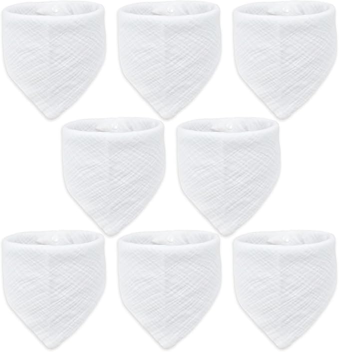 Baby Bibs Muslin Drool Teething Drooling Bibs for Baby Girl Boy Muslin Cotton