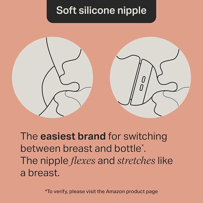 Tommee Tippee Natural Start Anti-Colic 9 oz BPA Free Baby Bottles, 0+ Months, Slow Flow Breast-Like Nipple, Self Sterilizing, Designed for Seamless Transition Between Bottle & Breast, Fiesta,Pack of 6