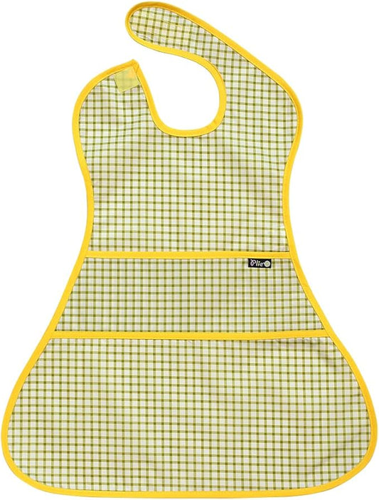Full Coverage Waterproof Feeding Bib for Toddlers – Extra Long Apron Bib for Mealtime, Self-Feeding, BPA-Free