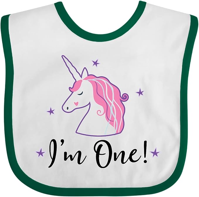 inktastic 1st Birthday Unicorn Baby Bib