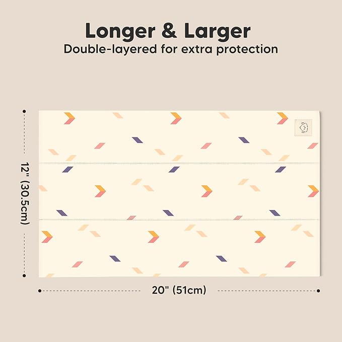 Organic Burp Cloths Baby Boy, Girl - 6-Pack Large Cotton Burping Cloths for Babies, Spit Up Rags, Super Absorbent, Ultra Soft Newborn Rag, Gender Neutral, Machine Washable, Durable (Prism)