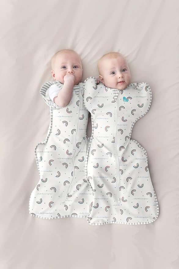 Love to Dream Swaddle UP, Baby Sleep Sack, Self-Soothing Swaddles for Newborns, Get Longer Sleep, Snug Fit Helps Calm Startle Reflex, New Born Essentials for Baby, 1.0 TOG, 8-13lb, Rainbow Dream