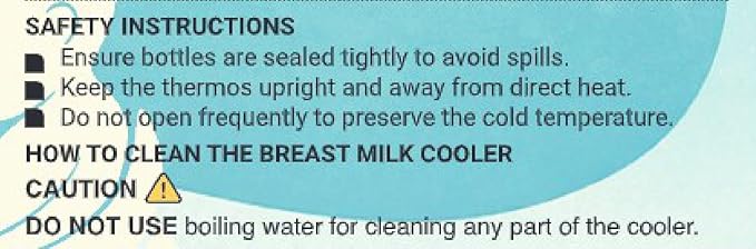 Portable Breast Milk Cooler Bottle: 30H Cooling Time, 2 x 150ml/5Oz BPA-Free, Durable Breastmilk Storage Bottles, Breastmilk Cooler, Travel Breastfeeding Milk Chiller for Baby