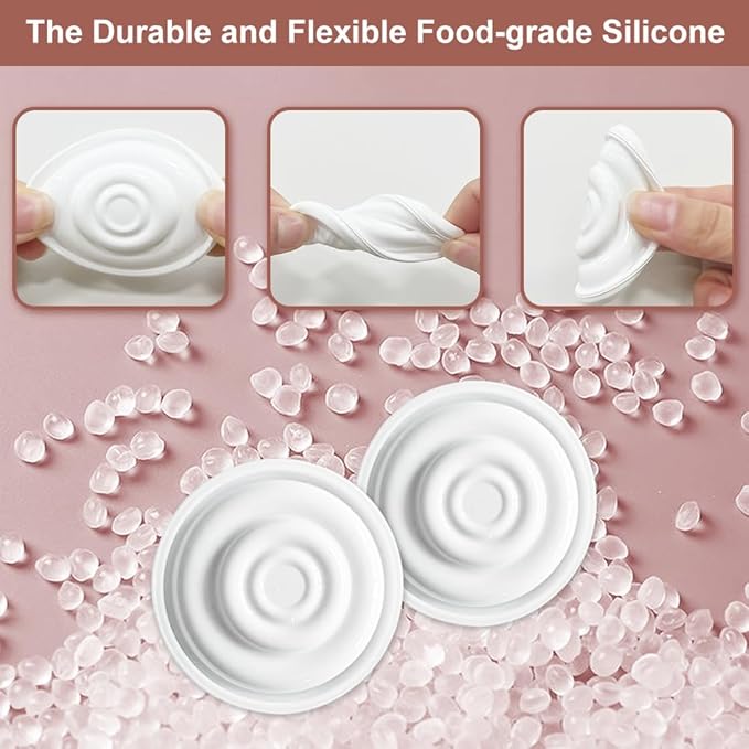 4pcs Silicone Membrane Breast Pump Replacement Parts for Spectra S2, S1, 9 Plus, Synergy Gold,for Spectra Pump Accessories, Diaphragm Compatible with Spectra, May mom, Pump Mom Backflow Protector