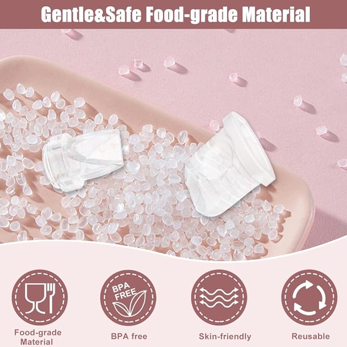 8pcs Duckbill Valves and 2pcs Silicone Diaphragms Compatible with eufy E10/S1/S1 Pro, Lansinoh Discreet Duo/NCVI S32/Nuliie S32/NICEGREEN Life S32/Zooawa S32 Breast Pump Replacement Parts,10 Packs