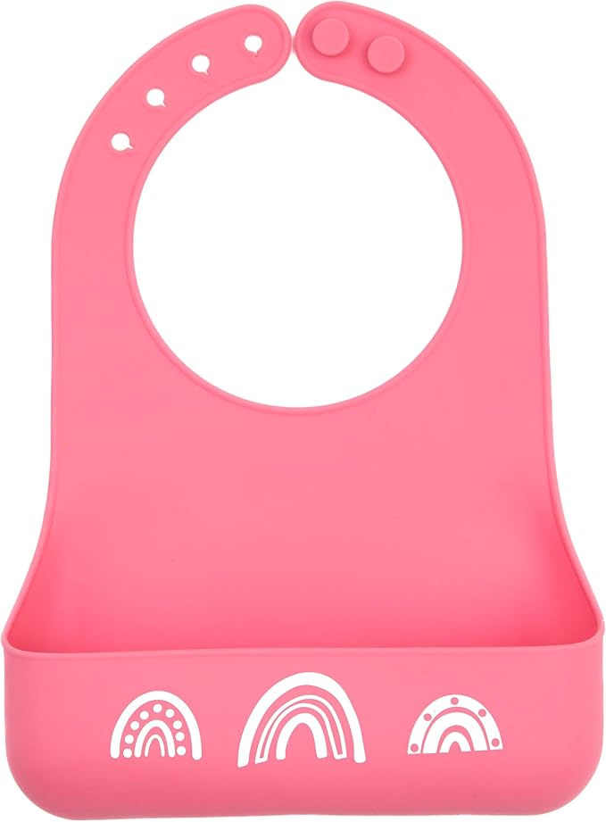 Bella Tunno Little Bites Bib – Silicone Baby Bibs for Infant Girls and Boys Ages 3-12 Months, BPA Free Soft Silicone Bib