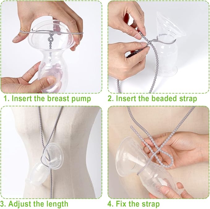 haakaa Silicone Strap for haakaa Gen.1/2/3 Manual Breast Pump Silicone Breast Pump Strap | Color: SUVA Grey