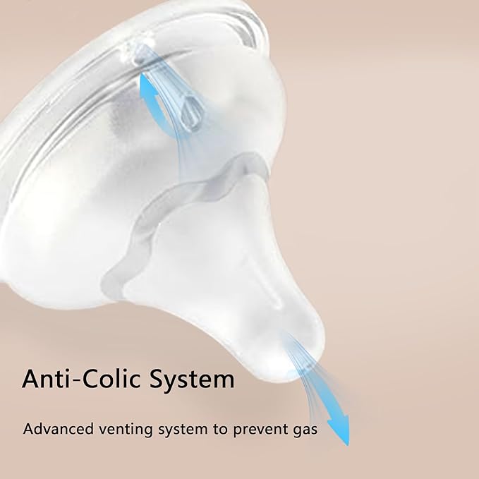 Beilastar-x Nipples for Baby Bottles – 100% Soft Baby Bottle Nipples, Natural Feel Silicone Bottle Nipples, BPA-Free(9M+, LL, 4 Counts)