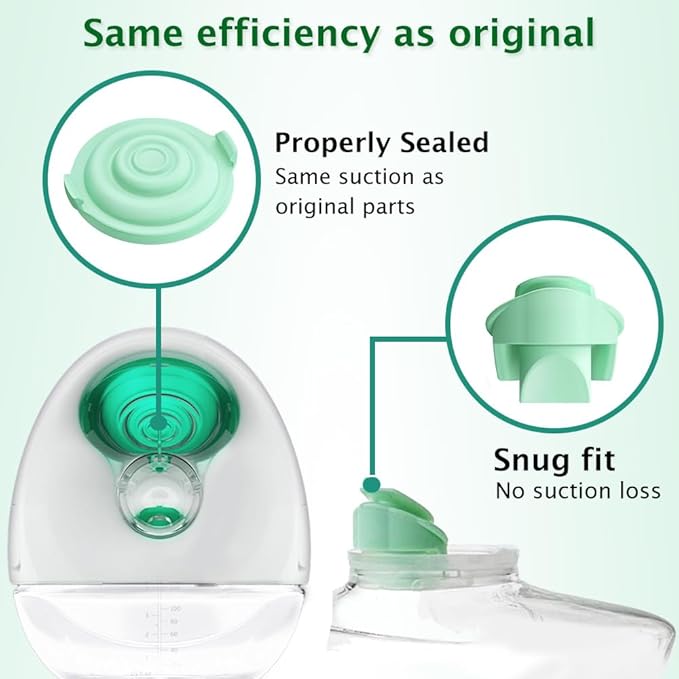 4pcs Pump Seals Compatible with Elvie Breast Pump Parts Replacement, Silicone Diaphragm Replace for Electric Elvie Pump Replacement, Membrane Used for Flange Accessories