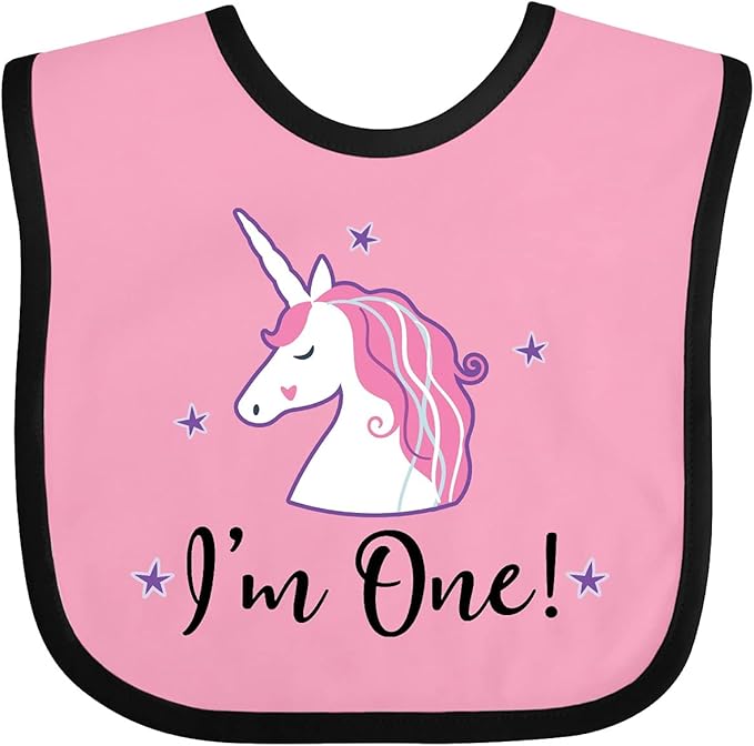 inktastic 1st Birthday Unicorn Baby Bib