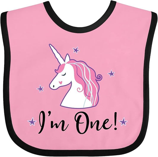 inktastic 1st Birthday Unicorn Baby Bib