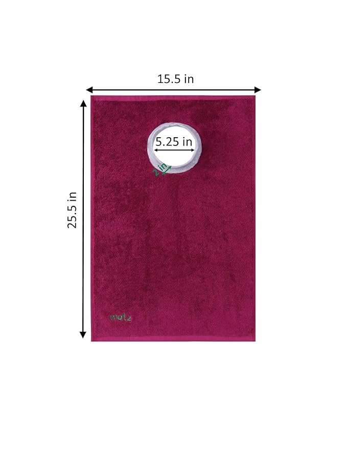 MATZ Terry Towel Slip On Baby Bibs | Full Coverage | Ultra Absorbent 100% Cotton | Pullover For Babies And Toddlers | Feeding Drooling And Teething | Unisex Baby Bib With Soft Ribbed Neck