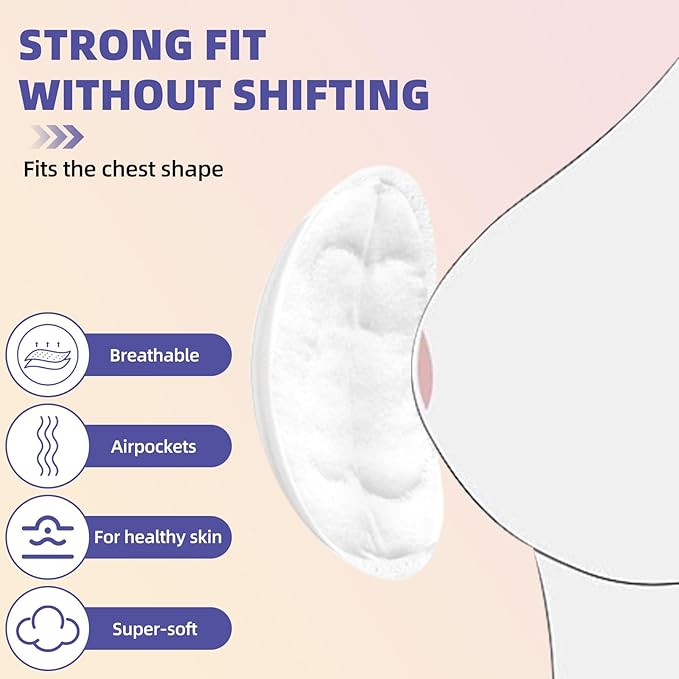 Disposable Nursing Pads, SEEDNUR Breast Pads for Leaking Milk 100 Count, 0.04cm Ultra-Thin, Ultra-Absorbent, No Shedding, Individually, Soft & Breathable Nipple Pads Breastfeeding Essentials for Moms