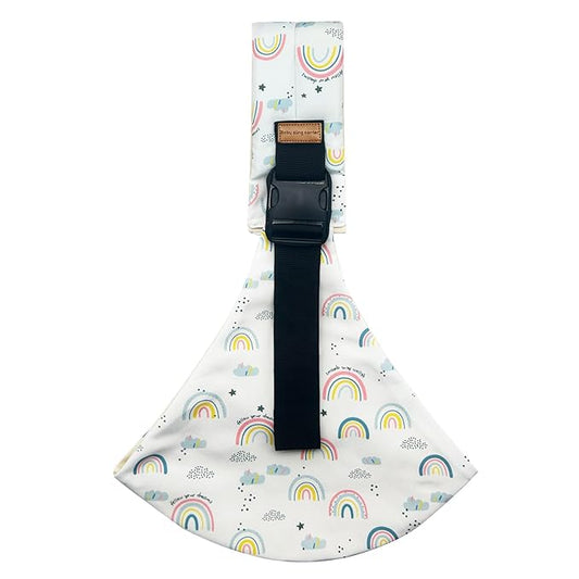 Baby Sling Carrier,Baby Sling,Toddler Carrier,Adjustable and Non-Slip Hip Seat Carriers Carrying 10-30 lbs(Rainbow)