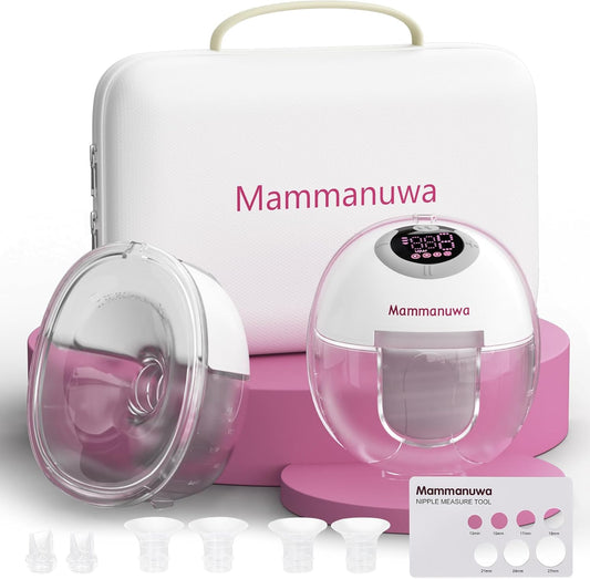 Electric Breast Pump - Lightweight, Portable, & Hands-Free with Baby Mouth Technology - BPA-Free, 4 Modes, 9 Levels - Elevate Your Breastfeeding Style with Mammanuwa S32