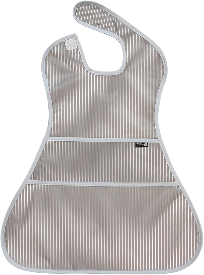 Full Coverage Waterproof Feeding Bib for Toddlers – Extra Long Apron Bib for Mealtime, Self-Feeding, BPA-Free
