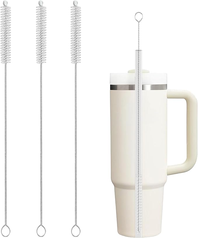 Straw Cleaner for Baby Bottles,Stanley Straw Cleaner Brush for 20/30/40oz Stanley Mugs,Straw Cleaner Brush with Bushy Bristles,Straw Brush Cleaner for Various Straws and Hummingbird Feeders(3 Pack).