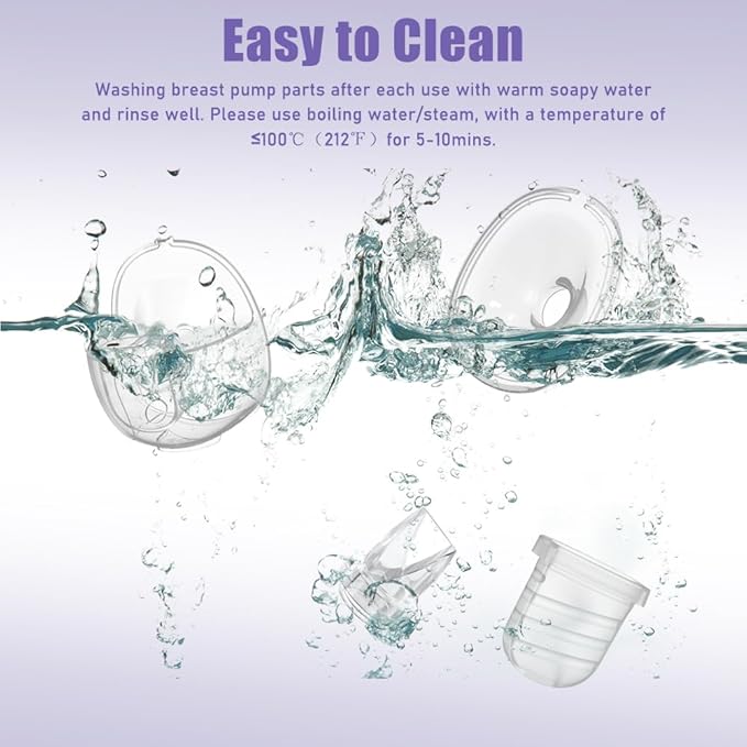 One Full Set S32 Breast Pump Parts with 24mm Flange Compatible with NCVI Nuliie NICEGREEN Life Zooawa S32 Breast Pump Replacement Parts,S32 Flange,Valves,Diaphragms,Collector