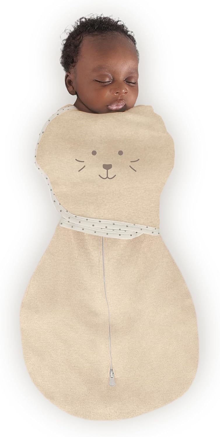 SwaddleDesigns 6-Way Omni Swaddle Sack Arms Up Swaddle for Newborn, More Options to Calm Startle Reflex, Improves Sleep