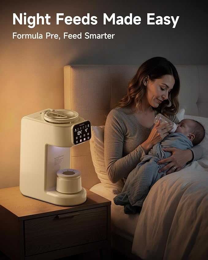 PureMix Formula Maker - Formula Dispenser Machine, Automatically Mix Smooth Formula Bottle, Precise Ratio, Accurate Temperature Control, for Most Formula Brands and Bottle Sizes, White