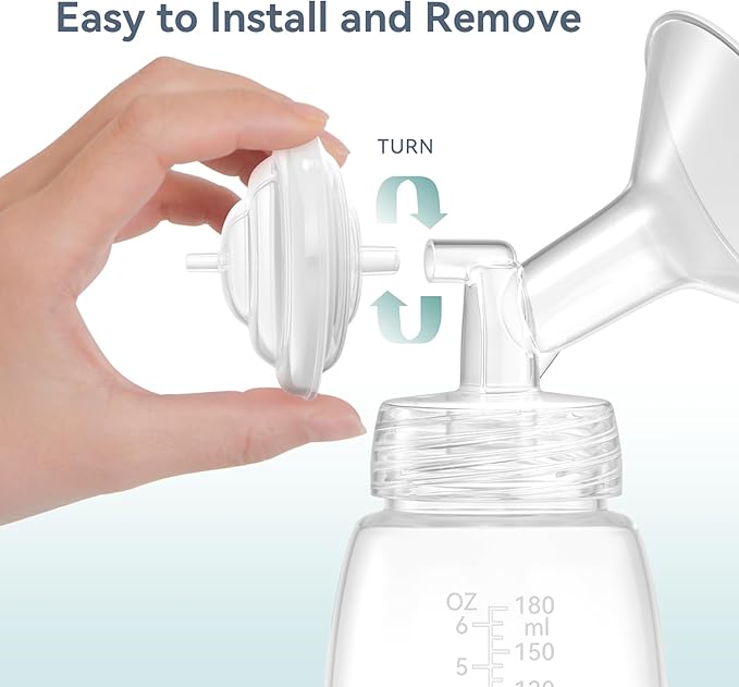 20 mm Flange Set Compatible with Spectra/Motif Luna Wide-Mouth Bottles, Breast Pump Parts Includes Breast Shield Tubing Valve Backflow Protector, Not Original Spectra Accessories