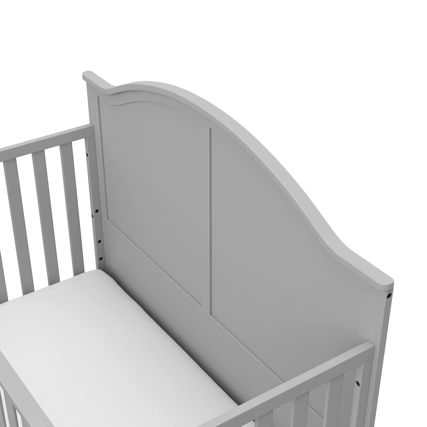 Graco Wilfred Crib and Mattress Nursery Essentials Pack (Pebble Gray) – GREENGUARD Gold Certified Baby Crib & Crib Mattress, Cribs with Mattress Included, Convertible Crib, Baby Mattresses for Crib