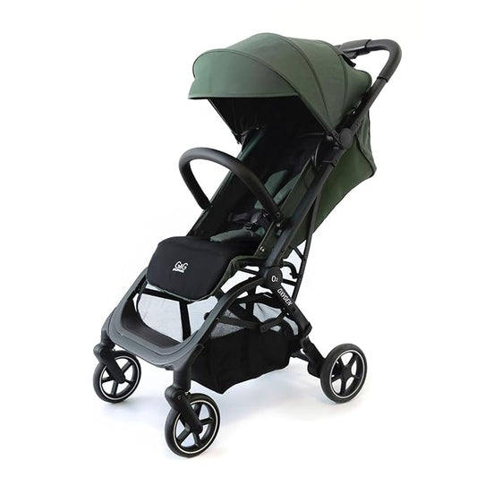 guzzie+Guss Oxygen v2 Lightweight Stroller – Compact, Foldable, Travel-Friendly for Baby, Infants and Toddlers - Tropical Green