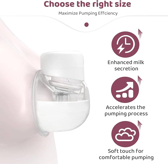 Flange Sizing Kit with 10PCS Flange Inserts 13/15/17/19/21mm, Nipple Measurement Tool, Silicone Flange Insert Kit for 24mm Flange/Shield Electric Breast Pumps, Breastfeeding Essentials Kit