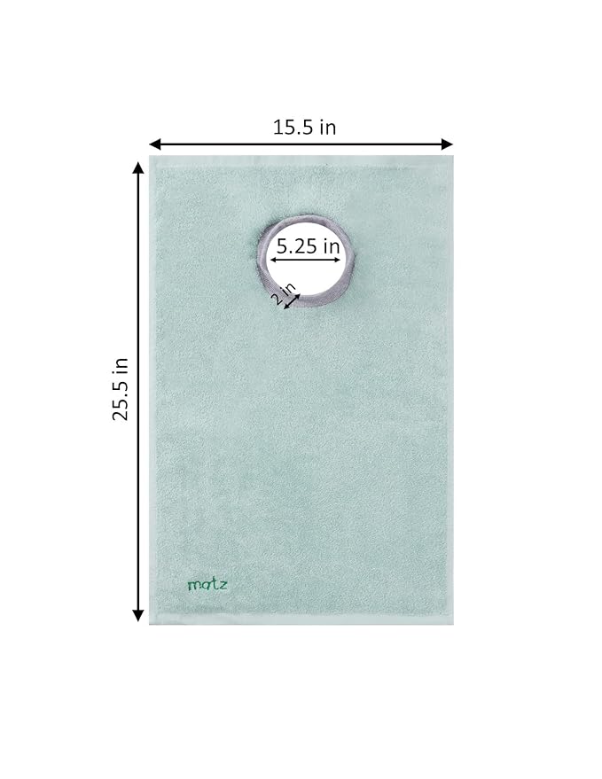 MATZ Terry Towel Slip On Baby Bibs | Full Coverage | Ultra Absorbent 100% Cotton | Pullover For Babies And Toddlers | Feeding Drooling And Teething | Unisex Baby Bib With Soft Ribbed Neck