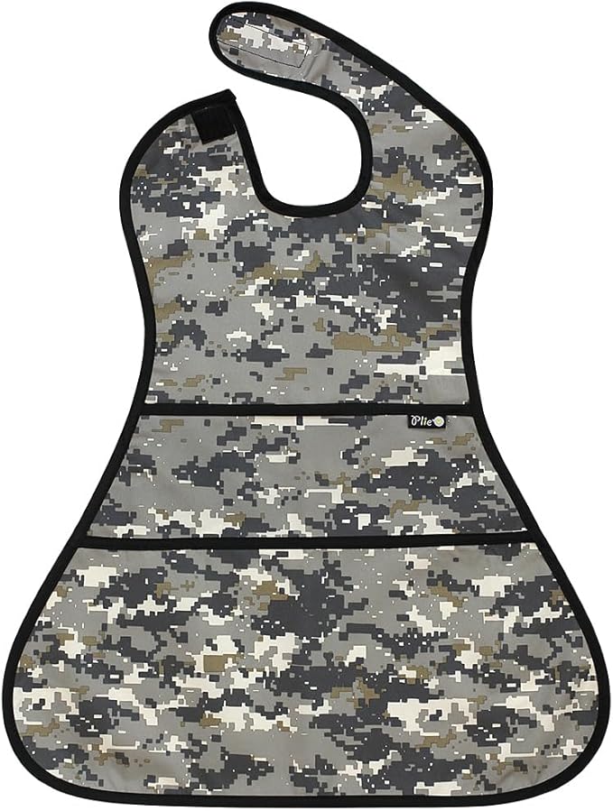 Full Coverage Waterproof Feeding Bib for Toddlers – Extra Long Apron Bib for Mealtime, Self-Feeding, BPA-Free