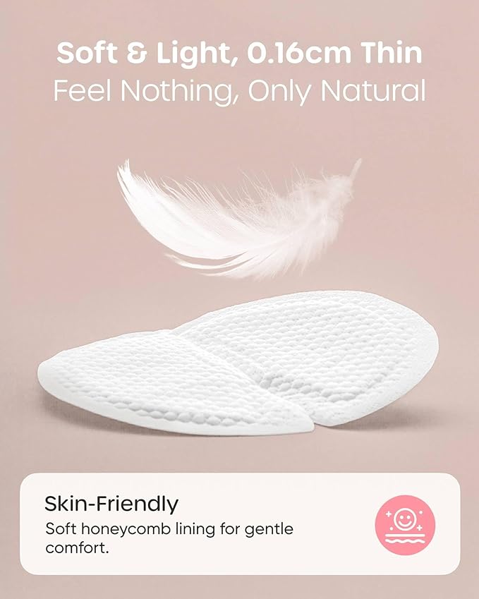 Nuliie Super Absorbent & Featherlight Disposable Nursing Pads 240 Count, Stay Dry, Soft & Breathable Breast Pads for Leaking Milk, Leakproof, Individually Packaged Breastfeeding Essentials for Moms
