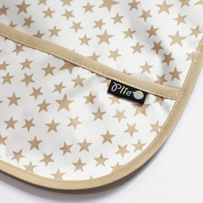 Short Sleeve Waterproof Bib for Toddlers – Feeding Apron for Mealtime, Daycare, Self-Feeding & Messy Play, Baby Bib