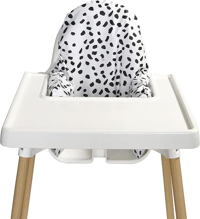 Nibble and Rest Highchair Insert Cover, Compatible for IKEA Antilop Highchair, High Chair Accessories Stain-Proof and Wipeable Insert Cover(Cushion NOT Included)(Dalmation)