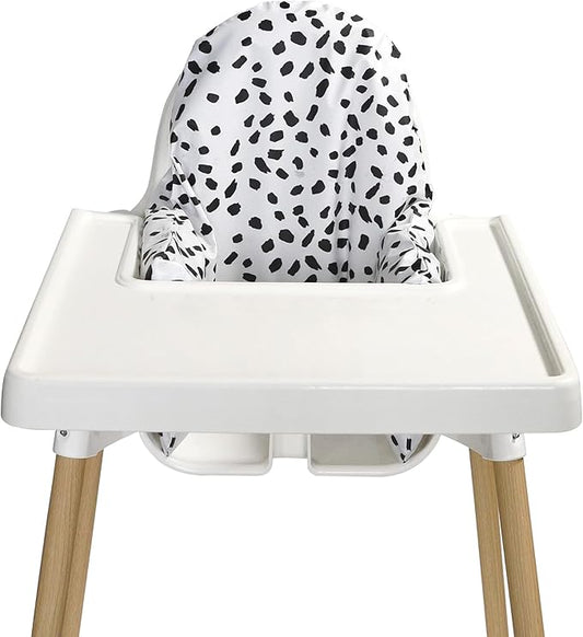 Nibble and Rest Highchair Insert Cover, Compatible for IKEA Antilop Highchair, High Chair Accessories Stain-Proof and Wipeable Insert Cover(Cushion NOT Included)(Dalmation)