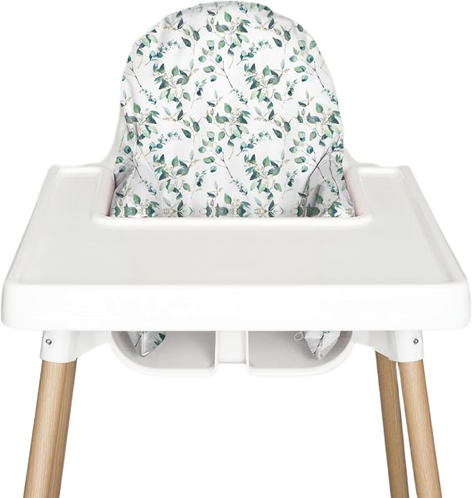 Nibble and Rest Highchair Insert Cover, Compatible for IKEA Antilop Highchair, High Chair Accessories Stain-Proof and Wipeable Insert Cover (Cushion NOT Included)(Botanical)