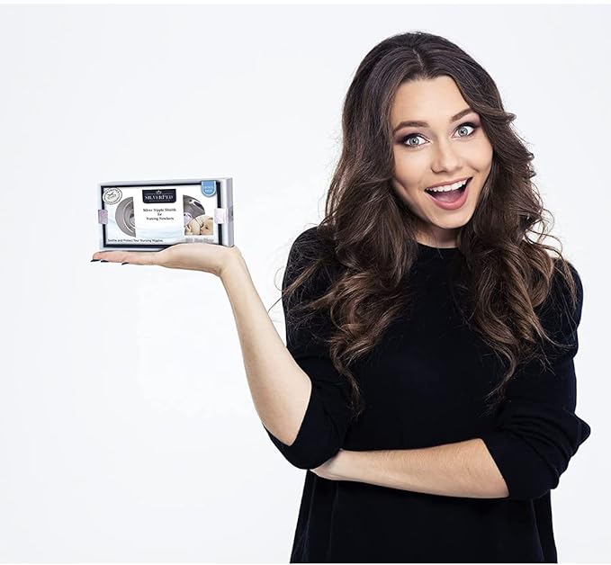 999 Silver Nursing Cups, Silver Nipple Shield, Soothe and Protect Sore Nipples, Silver Nipple Covers Breastfeeding, Silver Nipple Cups, 2 Pieces