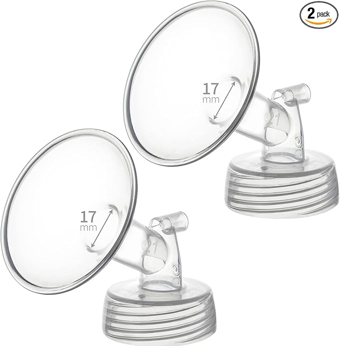 17mm Flanges Compatible with Spectra S2 S1 9 Plus Ameda MYA Motif Luna Breastpumps Replacement to Pump Parts Flange. Compatible with Spectra Parts/Accessories