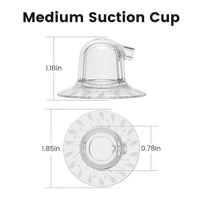 20mm Medium Suction Cup for Electric Nipple Corrector - 2 PCS