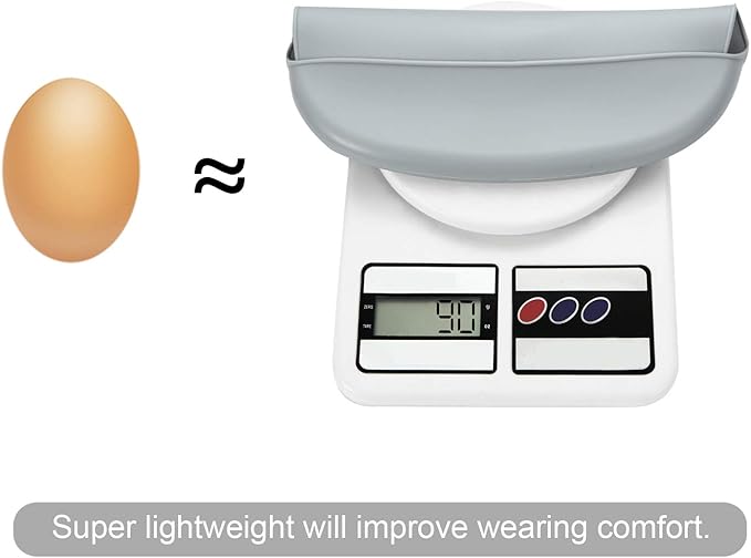 PandaEar 3 Pack Waterproof Silicone Baby Bibs| Super Thin Light Weight Feeding Bib with Food Catcher Pocket for Toddler