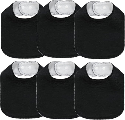 8 Pack Baby Bibs Unisex Adjustable with Snaps Ultra Soft Absorbent Drooling Teething for Boys and Girls