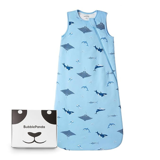 BubblePanda Rayon Made from Bamboo Sleep Sack 2t-3t 0.5 Tog Soft Lightweight Toddler Sleep Sack 24-36 Months for Babies 2-Way Zipper Wearable Blanket Baby 3t