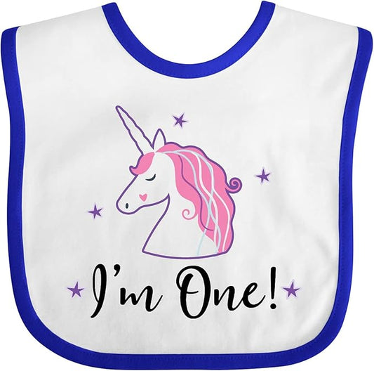 inktastic 1st Birthday Unicorn Baby Bib