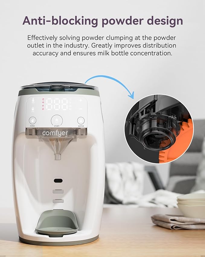 Instant Formula Maker comfyer, Customizable and Automatic Formula Dispenser Machine with Accurate Temperature Control for Baby, Automatic Powder Blending for All Brands of Bottle and Formula
