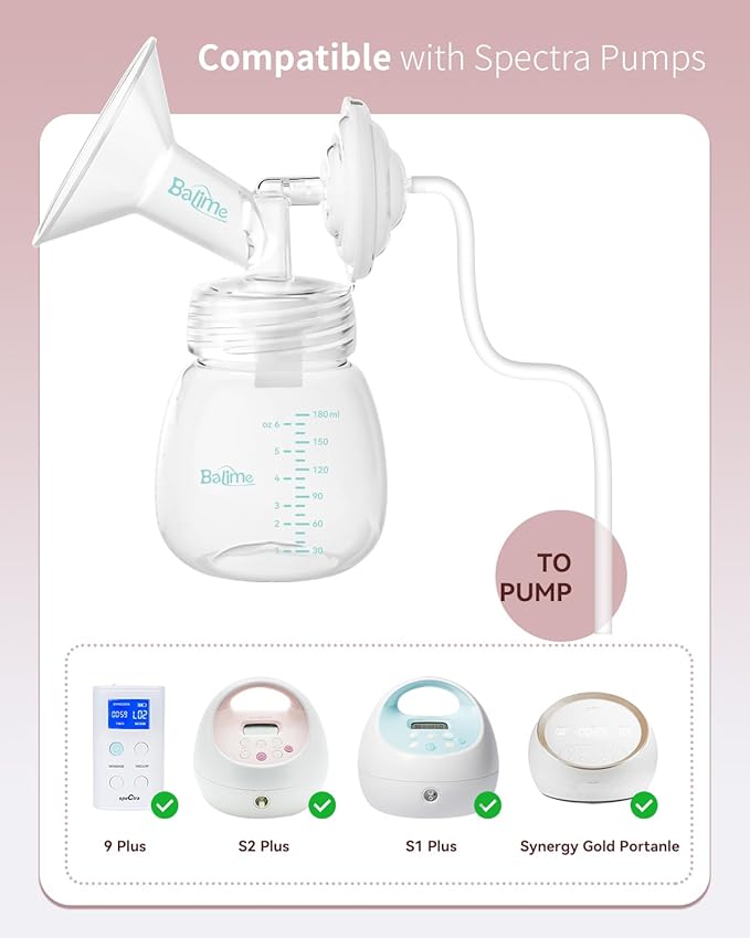 21MM Wide-Mouth Flange Spectra Replacement Pump Parts for S1 S2 - Exact Fit Medical Grade Flanges Breast Pump Parts - BPA Free Spectra Pump Parts - Perfect for Travel & Working Moms (2-Pack)