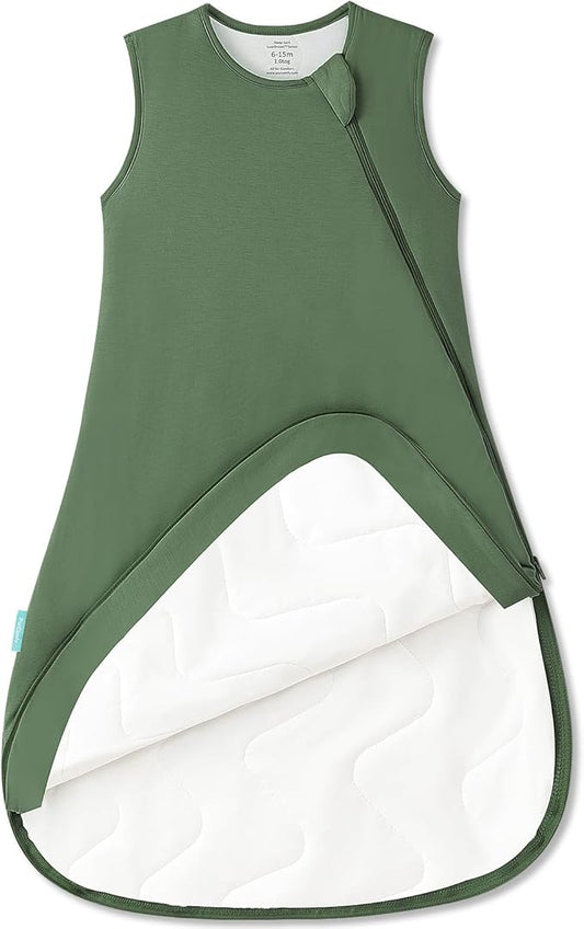 PurComfy Supersoft Sleep Sack 1.0 TOG, Premium Bamboo Viscose Baby Sleeping Bag 2-Way Zipper Sleep Sack Baby Wearable Blanket