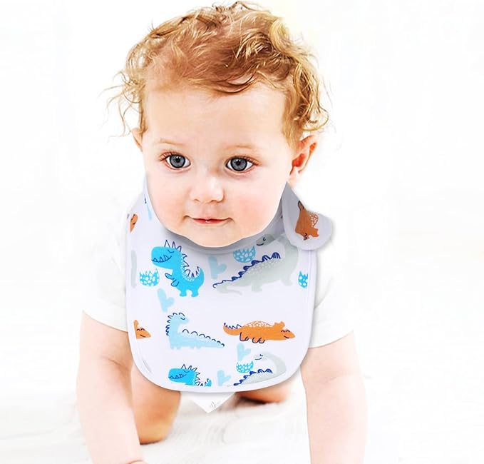 Baby Bibs Soft and Absorbent Organic Cotton Bandana Drool Bibs Set for Boys Girls Newborn 0-36 Months