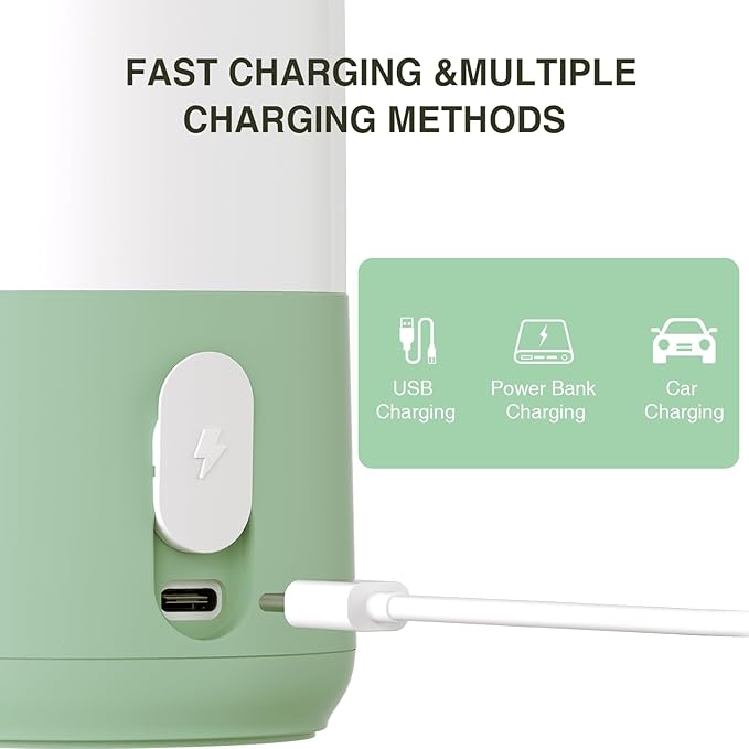 Portable Milk Warmer for Travel – Dual Heating Modes for Breast Milk & Water, Portable Bottle Warmer with Fast Heating & Long Battery Life, 12 oz Large Capacity to Meet Your One-Day Needs